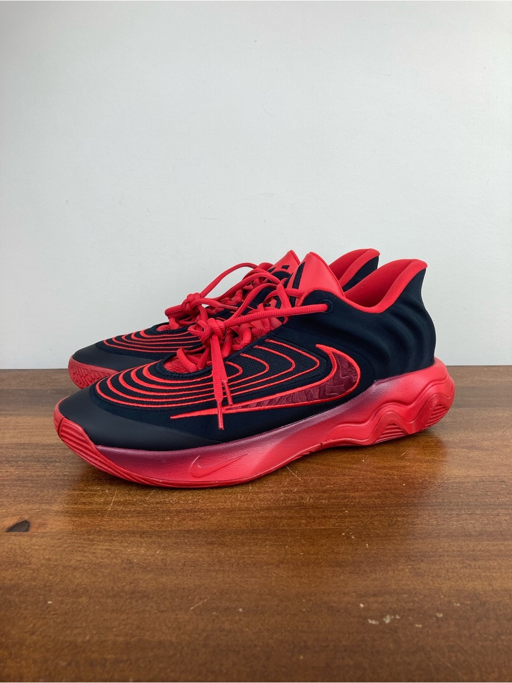 Nike Giannis Immortality 4 Basketball Shoes Black Red FQ3680-004 Men’s Size 10.5